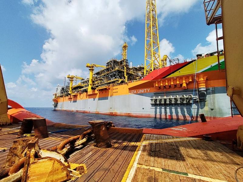 Liza Unity FPSO costa afuera de Guyana - Crédito: SBM Offshore