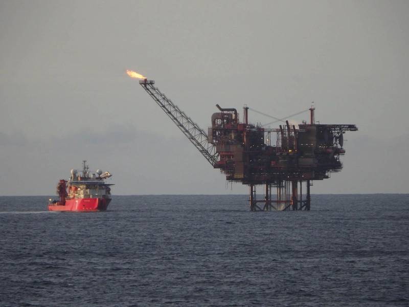 Plataforma lomond. Imágenes cortesía de Chrysaor y Subsea 7.