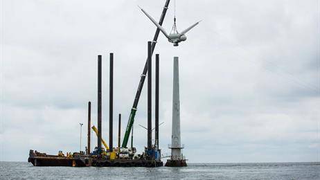 Vindeby, der weltweit erste Offshore-Windpark, wurde 2016 von DONG Energy, dem heutigen Orsted, stillgelegt. (Foto: Orsted)