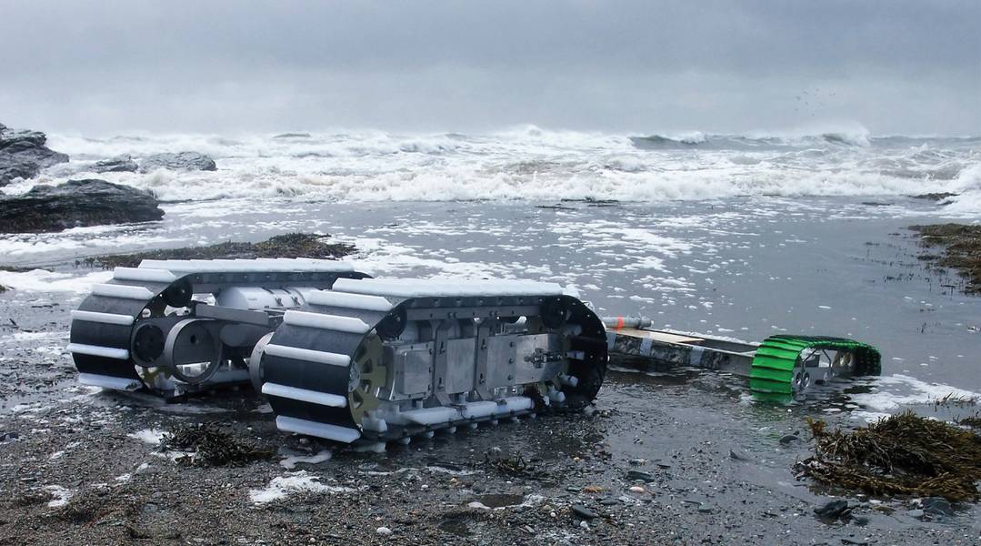 Εικόνα 3: Το θαλάσσιο βόδι με ρυμουλκούμενο έλκηθρο φορτίου. Εικόνα: C-2 καινοτομίες, Inc.