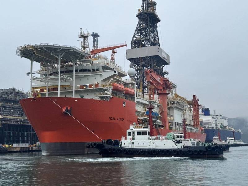 Буровое судно Tidal Action (Автор: Hanwha Drilling)