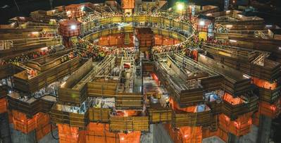 50.000 bpd em espera: O caixão de cimento para o novo projeto da West White Rose (Foto: Husky Energy)