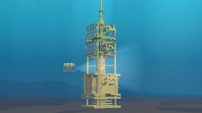 Das Intervention Riser System von Expro für Petronas Phase-II-Plug-and-Alignment-Vertrag (P & A) für das Chinguetti-Feld vor der Küste Mauretaniens. (Bild: Expro)