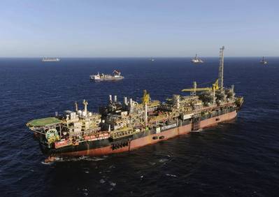 FPSO P-58, um dos principais produtores do Brasil (Foto: Petrobras)