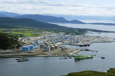 Gas für Europa: die norwegische Offshore-Gassammelstelle in Kaarstoe (Foto: Courtesy Gassco)