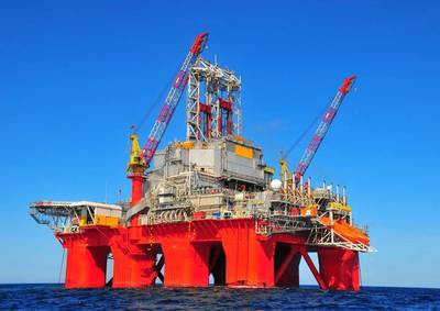 Plataforma semissubmersível Transocean Barents (Crédito: Transocean)

