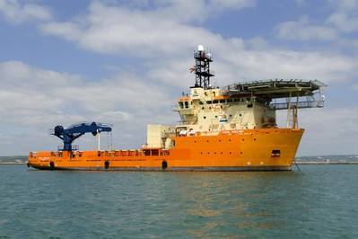 Toisa Vigilant由GeoQuip Marine公司进行清理，目前正在Aberdeen海上工作，负责岩土工程（Photo：GeoQuip Marine）
