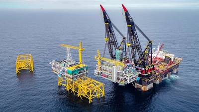 El campo de Johan Svedrup recibió el último módulo de plataforma vertical Equinor Roar Lindefjeld y Bo Randulff (Foto: Equinor)