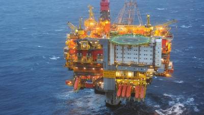 La plataforma Statfjord A en el Mar del Norte. (Foto: Harald Pettersen / Equinor)