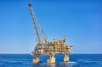A plataforma de processamento offshore Wheatstone - Crédito: Chevron (imagem de arquivo)