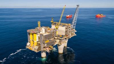 Платформа «Тролль А» в Северном море (Фото: Ян Арне Вольд / Equinor)