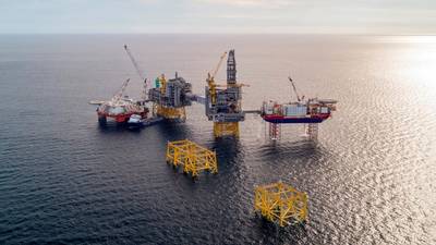 北海的Johan Sverdrup油田。 （照片：Equinor ASA）