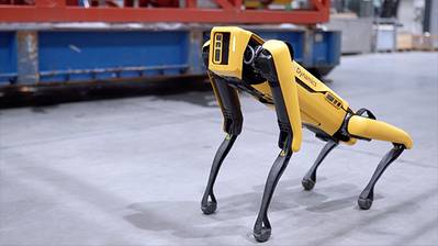 波士顿动力公司开发的四足机器人Spot是计划在Skarv上测试的技术之一。 （照片：Aker BP）