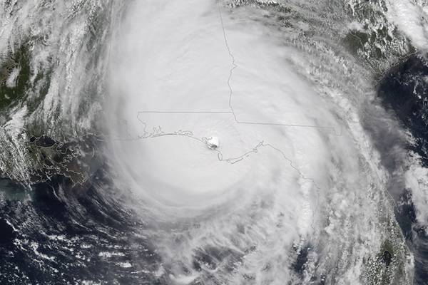 En 2018, el huracán Michael eliminó aproximadamente el 40% de la producción petrolera del Golfo de México de los Estados Unidos (Imagen: NOAA)