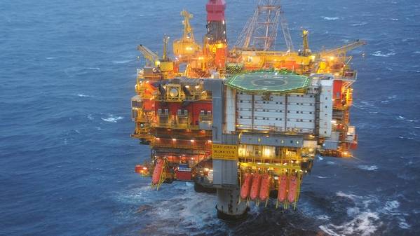 Der Statfjord Eine Plattform in der Nordsee. (Foto: Harald Pettersen / Equinor)