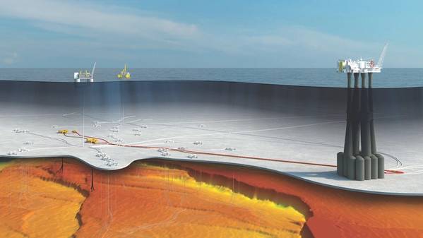 Ein künstlerischer Eindruck von Equinors Troll Phase 3-Entwicklung (Bild: Equinor)