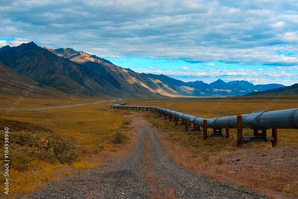 Eine abgelegene Pipeline in Nordalaska (c) Kyle T. Perry / Adobestock