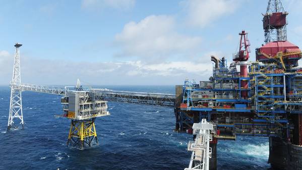 ExxonMobilは北海のSleipner油田で17.2％の出資をしています（写真：Harald Pettersen / Equinor ASA）