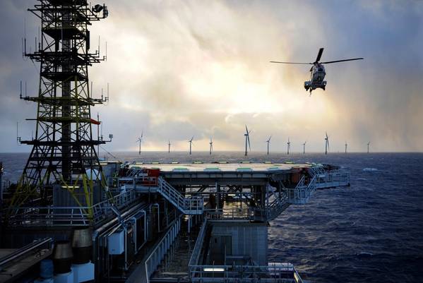 Ilustração do projeto Hywind Tampen (Imagem: Equinor)