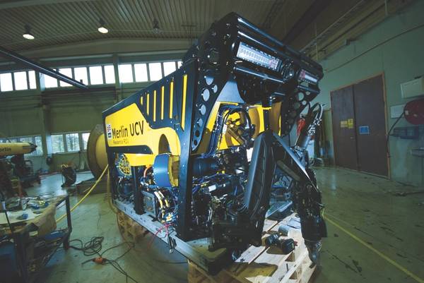 El Merlin UCV en las instalaciones de IKM en Bryne, cerca de Stavanger, Noruega. (Foto: IKM Subsea)