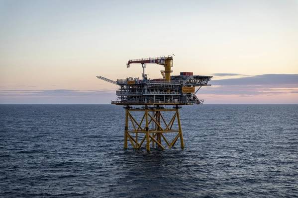 Valhall Flank West es una nueva instalación normalmente no tripulada (NUI) que forma parte del desarrollo continuo del campo Valhall. (Foto: Aker BP)