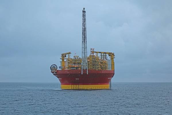 Western Isles FPSO no local (Imagem cortesia de Dana Petroleum)