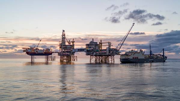 ele Johan Sverdrup campo no Mar do Norte. (Foto: Bo B Randulff / Roar Lindefjeld / Woldcam - Equinor)