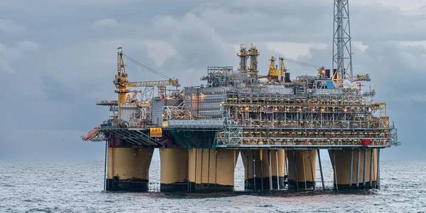 La plataforma Åsgard B en el Mar de Noruega (Crédito: Gudmund Nymoen/Equinor)