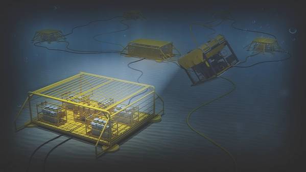 Будущее для нефтегазовой отрасли: электрифицированные подводные установки, расположенные на морском дне, должны произвести революцию в добыче. (Изображение: ABB)