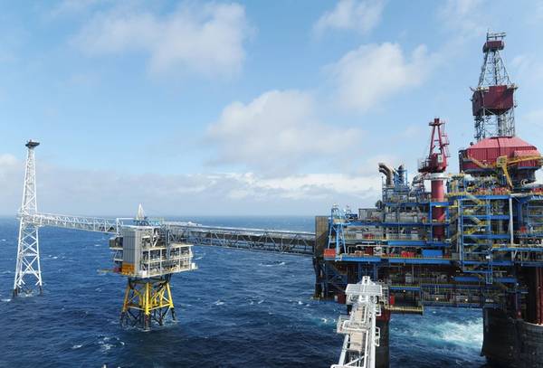 北海的Sleipner油田。 （照片：Harald Pettersen / Equinor）