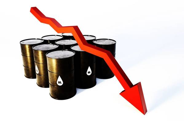 石油价格损失了四分之一以上，周一设定为自第一次海湾战争以来最大的每日溃败-插画;马尔普-AdobeStock
