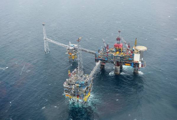 自1996年以来，位于挪威近海的由Equinor经营的Sleipner油田被用作碳捕集与封存设施，标志着世界上进行时间最长的二氧化碳封存项目。 （照片：Harald Pettersen / Equinor）