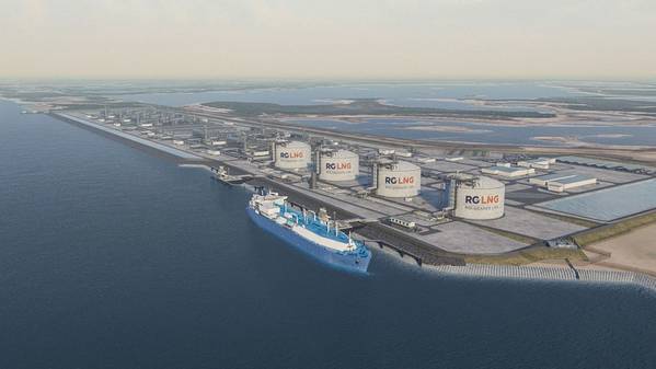 NextDecade 的 Rio Grande LNG 项目的计算机渲染图（来源：NextDecade）