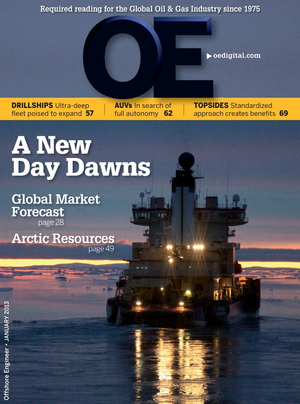 Offshore Engineer Magazine Cover Jan 2013 -