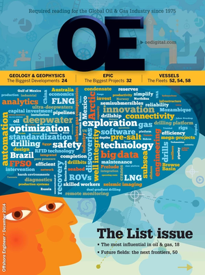 Offshore Engineer Magazine Cover Dec 2014 -