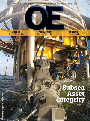 Offshore Engineer Magazine Cover Apr 2016 -