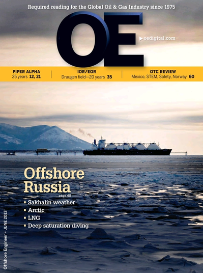 Cover of Jun/Jul 2013 issue of Offshore Engineer Magazine
