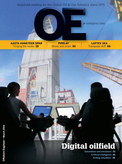Cover of Mar/Apr 2014 issue of Offshore Engineer Magazine