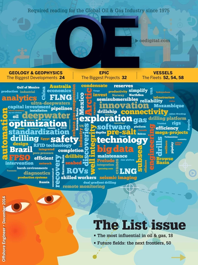 Cover of Dec/Jan 2014 issue of Offshore Engineer Magazine