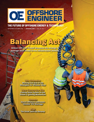 Cover of Sep/Oct 2022 issue of Offshore Engineer Magazine