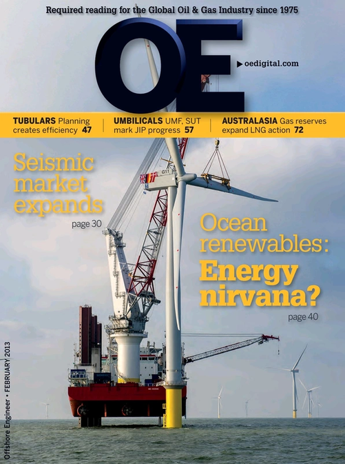 Offshore Engineer Magazine Cover Feb 2013 - 