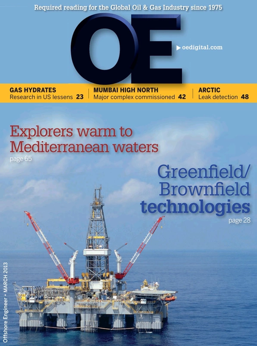 Offshore Engineer Magazine Cover Mar 2013 - 