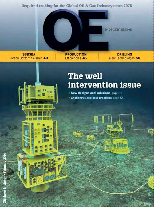 Offshore Engineer Magazine Cover Feb 2016 - 