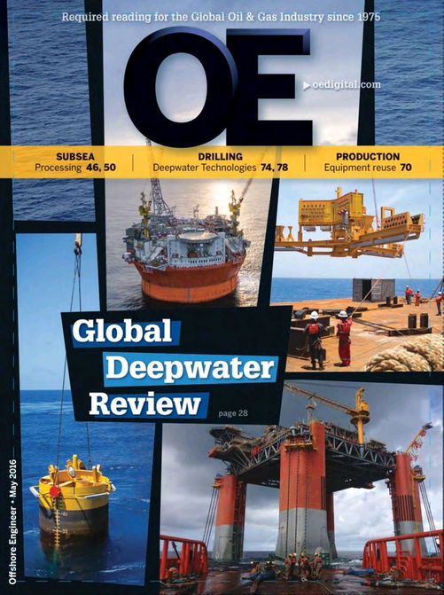 Offshore Engineer Magazine Cover May 2016 - 