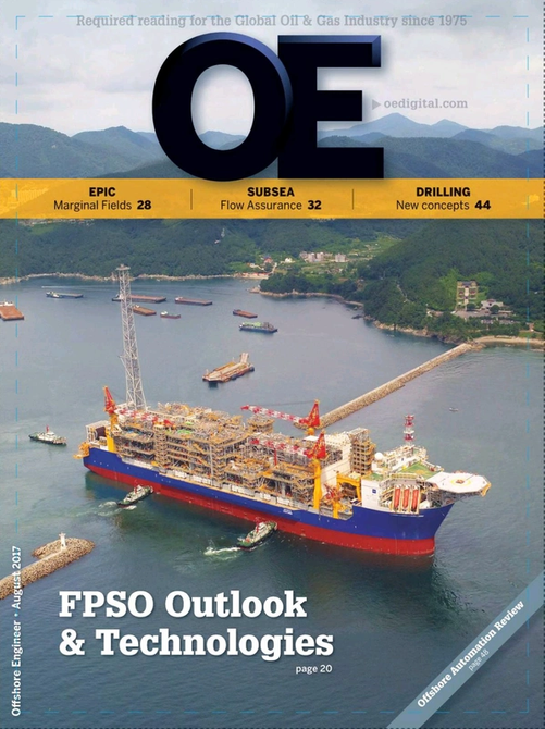 Offshore Engineer Magazine Cover Aug 2017 - 