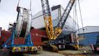 Preparing for the capstan lift - Credit: Ulstein