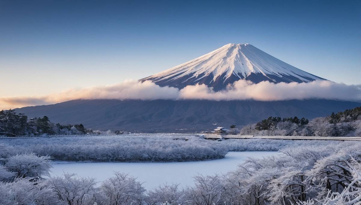 Mount Fuji in Japan sees snowfall 21 days later than normal