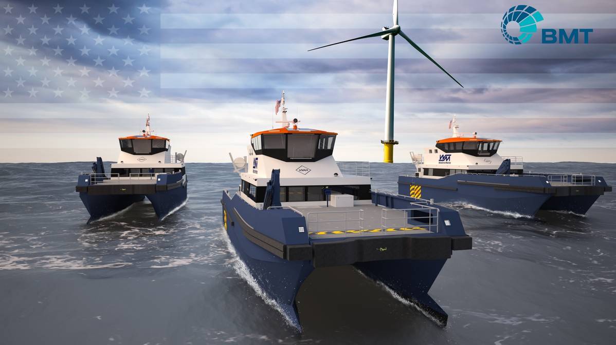 BMT to Design Three Crew Transfer Vessels for US Offshore