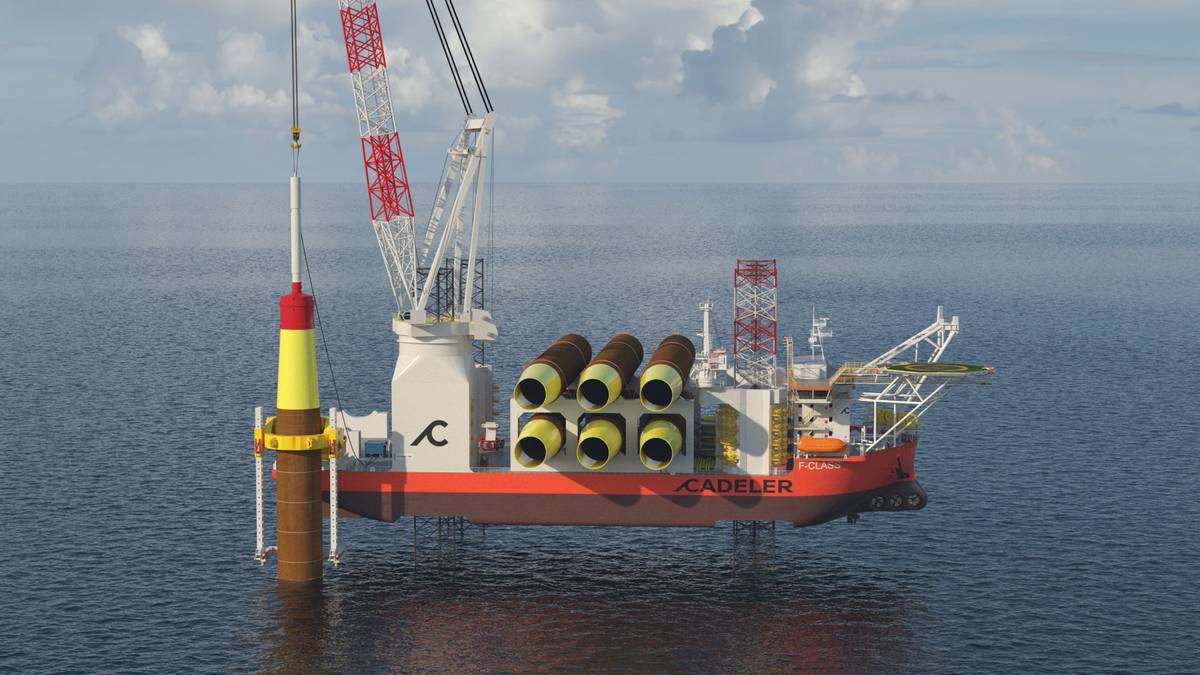 メンテナンス VESSEL NOV Equipment, Design for Cadeler's Hybrid Offshore Wind