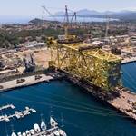 Saipem Ships Giant Neptun Deep Jacket from Italy to Black Sea Project